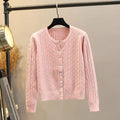 Cable-Knit Round Neck Sweater